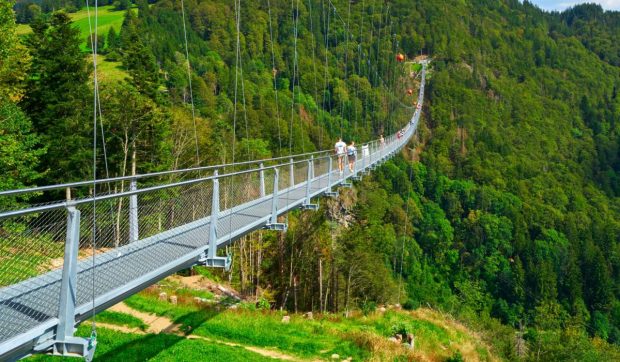 Un sat din România primește 6 milioane de euro pentru un pod pietonal suspendat la 200 de metri înălțime. Va avea peste 600 de metri lungime