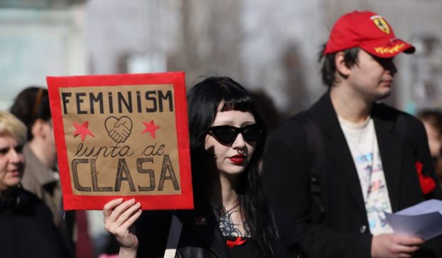Protest pentru drepturile femeilor în Piața Universității: „Luptăm pentru o justiție reproductivă”