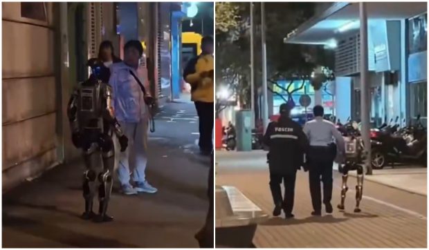 Un robot umanoid a urmărit o femeie de 70 de ani pe stradă și a fost „arestat”, în China | VIDEO
