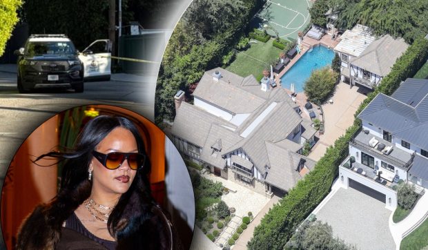 Imagine Stire Momente de groază pentru Rihanna: Casa în care se afla vedeta, ținta unui atac armat. Imagini cu locuința | 2review.ro