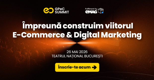 GPeC SUMMIT 26 Mai 2026 – Conferință, Expo și Networking cu 800+  actori relevanți din E-Commerce și Digital Marketing