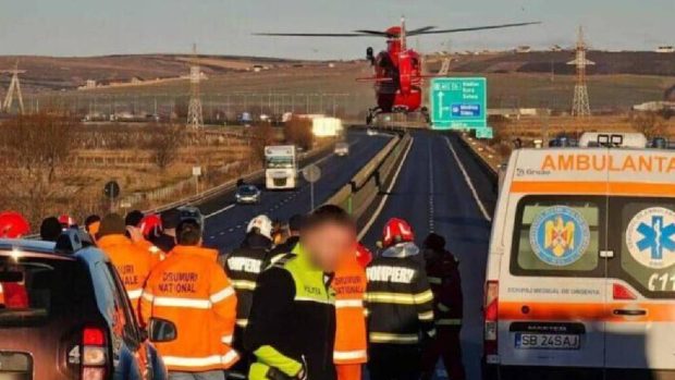 Accident sever pe autostrada A1 între Sibiu și Sebeș blochează circulația complet