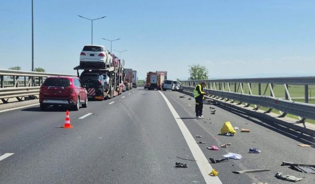 Coliziune gravă pe A1 Timișoara-Lugoj provoacă patru răniți și blocaje de trafic de peste 8 km