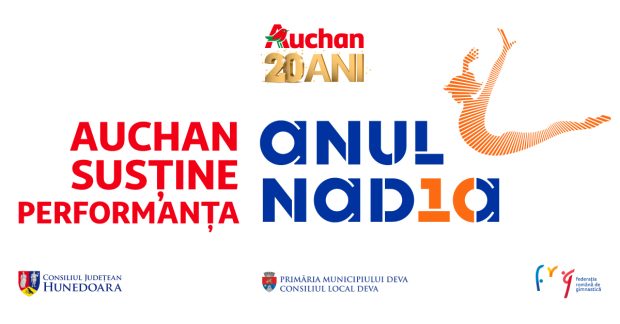 Auchan România marchează performanța și tradiția gimnasticii la gala „Nadia 10 – Perfecțiunea inspiră” de la Deva