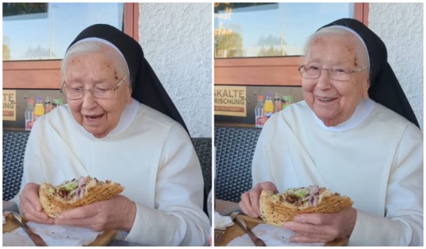 Călugărițe din Germania, încântate de primul lor kebap: o experiență virală pe internet