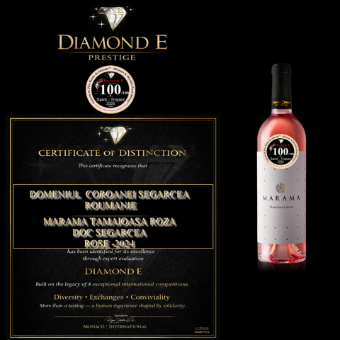 Două vinuri de la Domeniul Coroanei Segarcea, considerate perfecte la prestigioasa competiție Femmes et Vins du Monde din Monaco