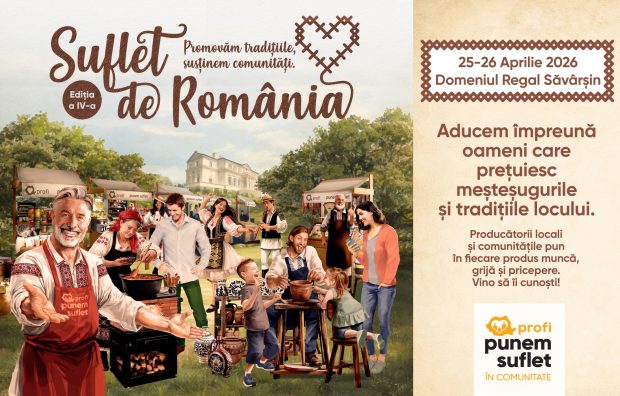 Festivalul Suflet de România revine pe Domeniul Regal Săvârșin cu cea mai amplă ediție, pe 25-26 aprilie