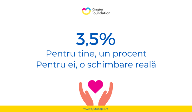 Donează 3,5 la sută din impozit către Fundația Ringier și, astfel, îi ajuți pe micuții bolnavi. Cu ajutorul prietenilor fundației am dus la bun sfârșit campanii umanitare care au contribuit la salvarea a zeci de nou-născuți bolnavi