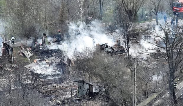 Noi imagini cu dezastrul lăsat în urmă de incendiul devastator din Soveja, în Vrancea: „Situația este critică”