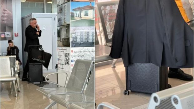 Ministrul Florin Barbu surprins cu o valiză Louis Vuitton de lux: „Este un cadou primit de ziua mea”