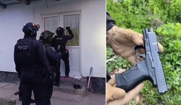 Un bărbat s-a trezit cu mascații la ușă, în Botoșani, după ce a postat un pistol pe rețelele de socializare