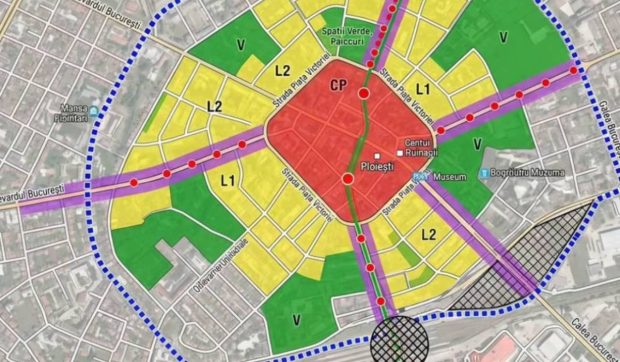 Primăria Ploiești, criticată pentru folosirea unei imagini generată de inteligență artificială care prezintă un oraș imaginar pentru noul PUG