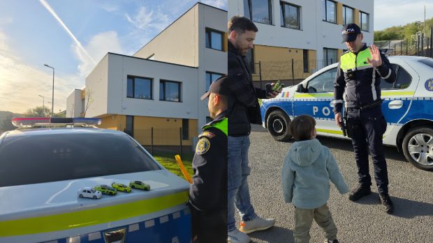 Poliția din Cluj a adus bucurie unui copil de 4 ani, returnându-i jucăriile furate direct la grădiniță
