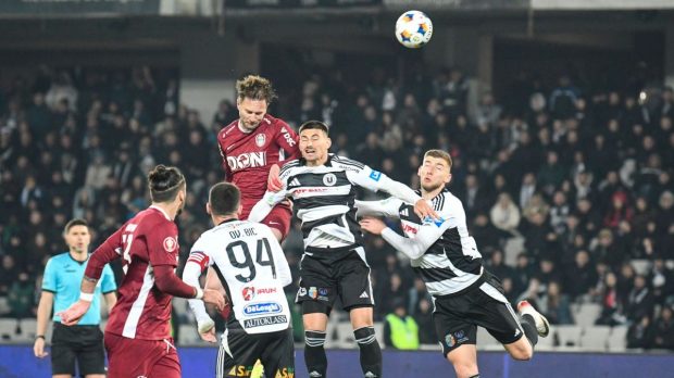 CFR Cluj câștigă derby-ul orașului și se apropie de liderul Superligii