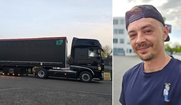 Șofer român de TIR fericit că lucrează pentru un patron român, în străinătate: „Am vizitat patru orașe. Am avut hotel, iar firma plătește fiecare masă, parcare, duș sau taxi”