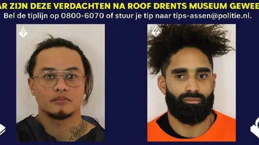 Poliția a a dezvăluit identitățile a doi dintre suspecții arestați pentru furtul coifului și al brățărilor dacice de aur din Olanda