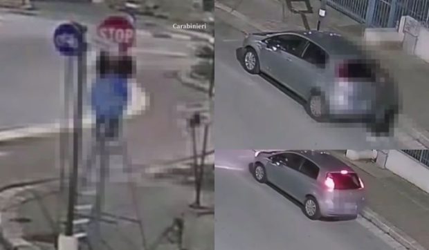 Un șofer din Italia, nemulțumit de semnele de circulație din oraș, a început să se plimbe seara cu o scară în portbagaj și să le schimbe