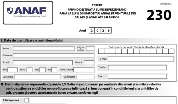 Cum poți direcționa 3,5% din impozitul pe venit către ONG-uri și unități de cult în 2026