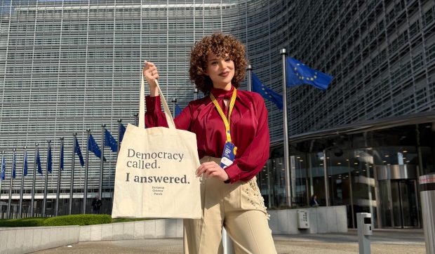 Tânăra româncă Ada-Maria Ileana, vocile cetățenilor europeni în fața provocărilor viitorului la Bruxelles