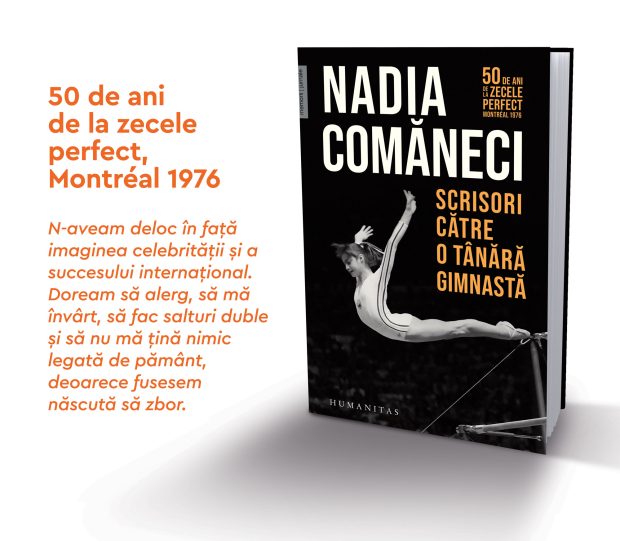 Ediție aniversară a autobiografiei Nadiei Comăneci, lansată la 50 de ani de la istoric 10 perfect
