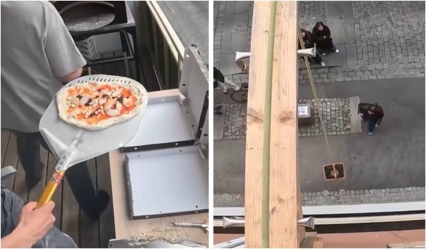 Un norvegian a transformat balconul casei într-o pizzerie cu livrări inedite: 70 de comenzi în doar o ora și jumătate
