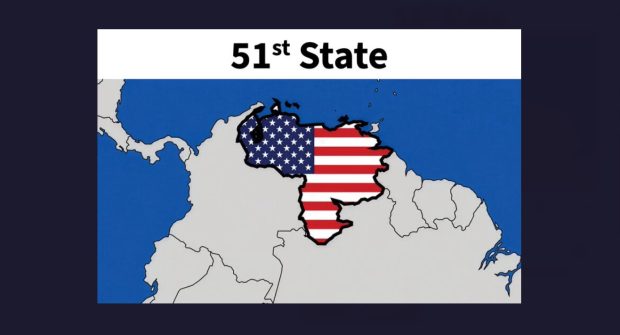 Venezuela, al 51-lea stat american? Desenul publicat de Donald Trump și reacția liderei de la Caracas
