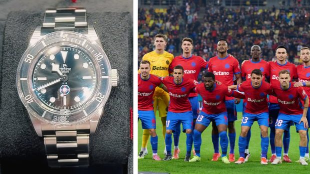 Ceasurile de lux Tudor primite de jucătorii FCSB. Cât costă modelul personalizat oferit campionilor