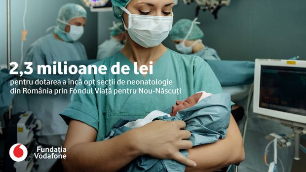 Opt noi secții de neonatologie din România primesc echipamente medicale performante prin programul Fondul Viață pentru Nou-Născuți