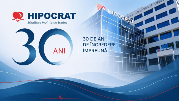 Rețeaua Medicală HIPOCRAT sărbătorește trei decenii de activitate și oferă un discount aniversar de 30%