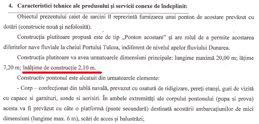 Pontoane din fonduri UE, sub dimensiunile cerute. Directorul CJ Tulcea care a semnat contractele a cumpărat ulterior un apartament în blocul celui care a câştigat licitația