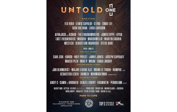 UNTOLD anunță programul pe zile: află când vor urca pe scena festivalului headlinerii Sting, Zara Larsson, Lewis Capaldi, Swae Lee, Flo-Rida, Martin Garrix, Kygo, The Chainsmokers și alții