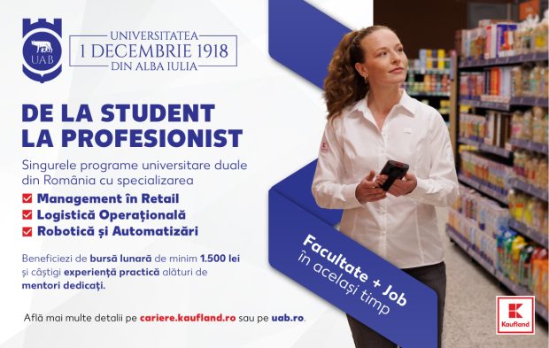 Facultate, bursă lunară și experiență profesională. Cum funcționează studiul dual la Kaufland