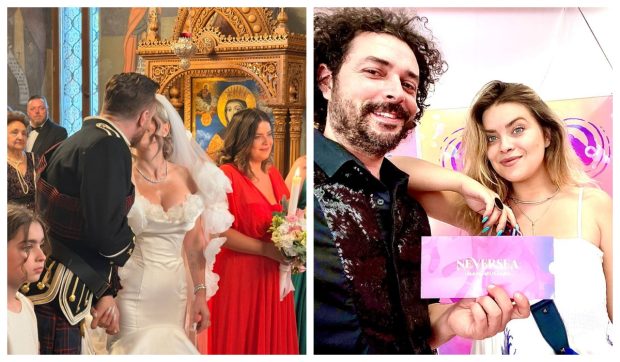 Imagine Stire Marius Moga și soția lui, Bianca, nași de cununie pentru cei mai buni prieteni. Fosta jurnalistă de la PRO TV a atras privirile tuturor, în biserică | 2review.ro