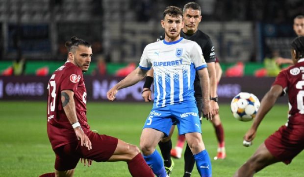 Remiză între CFR Cluj și Universitatea Craiova: doar un singur șut pe spațiul porții