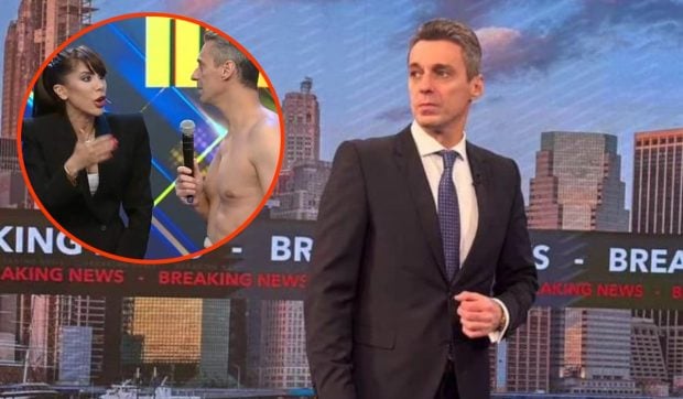 Imagine Stire Mircea Badea s-a dezbrăcat în emisiunea lui Denise Rifai. Prezentatorul a apărut la bustul gol la TV | 2review.ro