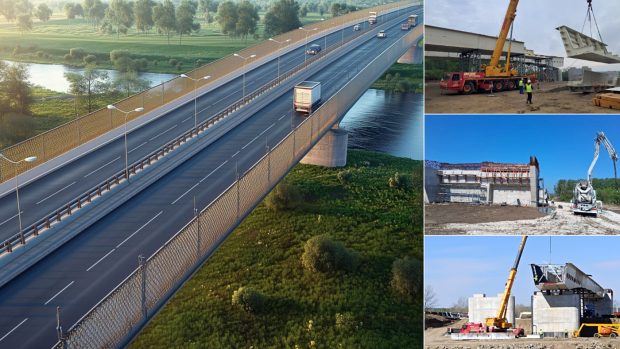 Progres semnificativ la Podul de la Ungheni: lucrările ajung la jumătate, finalizarea estimată pentru octombrie 2026