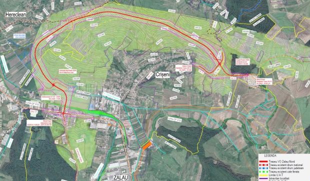 Pas important pentru realizarea centurii Zalău Nord: 700.000.000 de lei pentru 7,2 kilometri