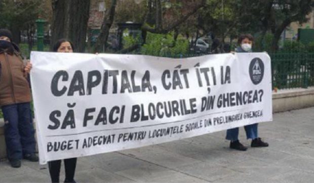 Locuitorii din Prelungirea Ghencea cer reluarea urgentă a lucrărilor la blocul de locuințe sociale