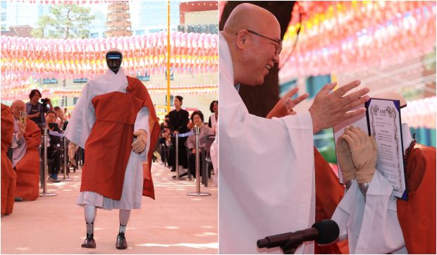 Ce a promis Gabi, primul robot călugăr care i-a jurat credință lui Buddha într-un templu din Coreea de Sud