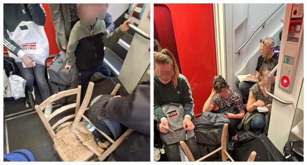 Tren supraaglomerat în Elveția: pasagerii cu rezervare forțați să călătorească pe podea, fără rezervare, dați jos