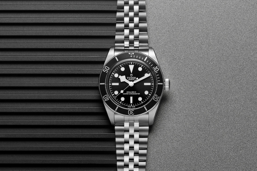 Modelul Tudor Black Bay 41mm simplu, fara customizarea FCSB. Foto: Tudor