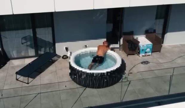 Prins din piscina gonflabilă de forțele speciale în Bistrița, un bărbat căutat internațional pentru trafic de droguri