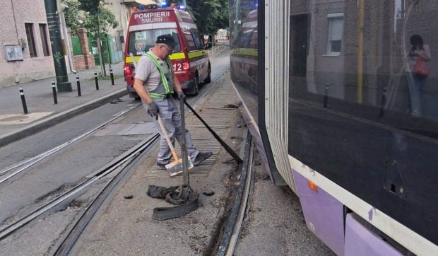 Circulația tramvaielor din Timișoara suspendată temporar din cauza caniculei ce a afectat șinele