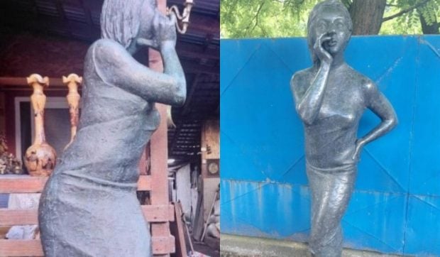 O statuie din bronz furată din Germania, descoperită în curtea unui bărbat din Buzău după o amplă anchetă polițienească