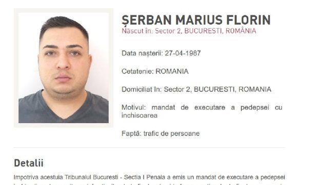 Un condamnat pentru trafic de minori prins în București după cinci ani de căutări