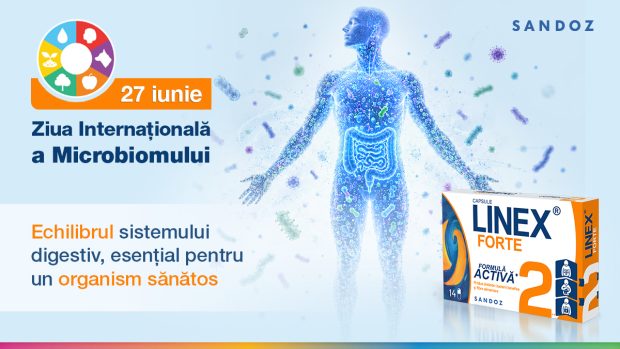 Sandoz România marchează Ziua Internațională a Microbiomului, evidențiind rolul crucial al microbiotei în sănătatea organismului