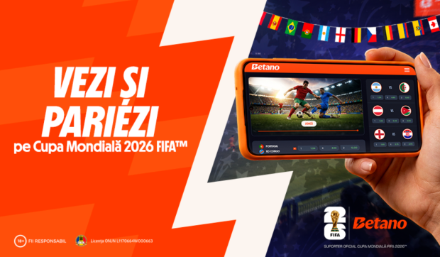 Betano oferă live streaming și statistici complete pentru Cupa Mondială FIFA 2026™