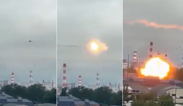 O nouă escaladare a conflictului: dronă ucraineană doborâtă provoacă explozie la rafinăria Gazprom din apropierea Kremlinului