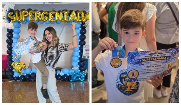 Reușită pentru fiul cel mic al Elei Crăciun. Nicholas a urcat pe prima treaptă a podiumului. „Nu a fost un drum ușor”