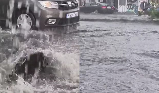 Furtunile puternice în Pantelimon și Ilfov au provocat inundații majore, ploaia a egalat două luni de precipitații